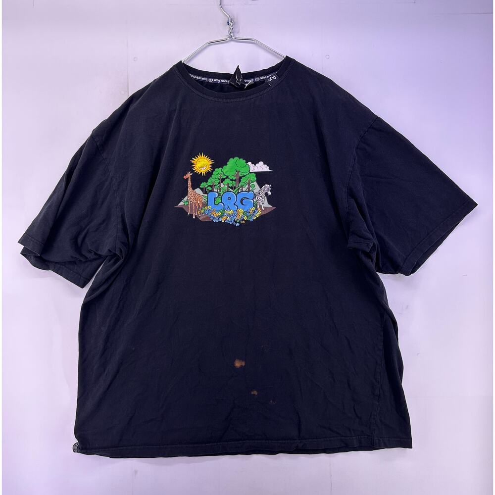 LRG Zoo Print Black Tshirt Size 4XL
